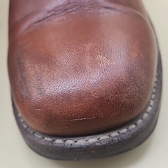 70s Frye Campus Boots Mens 10 D Womens 11.5 14L Brown Leather 2955T Vintage USA main image 6